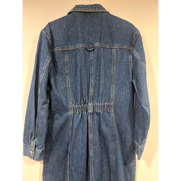 NWT Women’s Steve Madden Denim Maxi Dress Denim Jacket XL - Picture 7 of 8